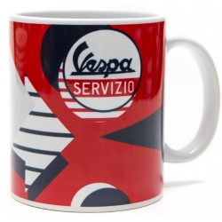 Vespa Κούπα Καφέ "Servizio" με Ρίγες Arrow