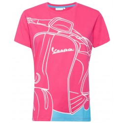 Vespa Μπλούζα T-Shirt Young Woman Ροζ Vespa Μπλούζα T-Shirt Young Woman Ροζ
