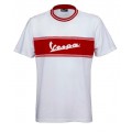 Vespa Μπλούζα T-Shirt Racing 60's Άσπρη /Κόκκινη ΕΝΔΥΣΗ