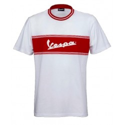 Vespa Μπλούζα T-Shirt Racing 60's Άσπρη /Κόκκινη ΕΝΔΥΣΗ