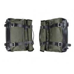 Moto Guzzi Σετ Πλαϊνές Τσάντες Καραβόπανο Πράσινες V7 '21 ΒΑΛΙΤΣΕΣ / ΒΑΣΕΙΣ / TANKBAG