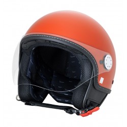 VESPA ΚΡΑΝΟΣ VISOR 4.0 DEMI-JET GLOSSY BRICK ORANGE VESPA ΚΡΑΝΟΣ VISOR 4.0 DEMI-JET GLOSSY BRICK ORANGE