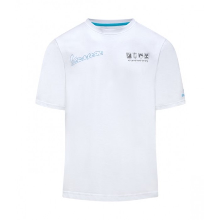 VESPA ΜΠΛΟΥΖΑ T-SHIRT DEC HOLY WHITE Μπλούζες / Γιλέκα / Ζακέτες VESPA ΜΠΛΟΥΖΑ T-SHIRT DEC HOLY WHITE Μπλούζες / Γιλέκα / Ζακέτες