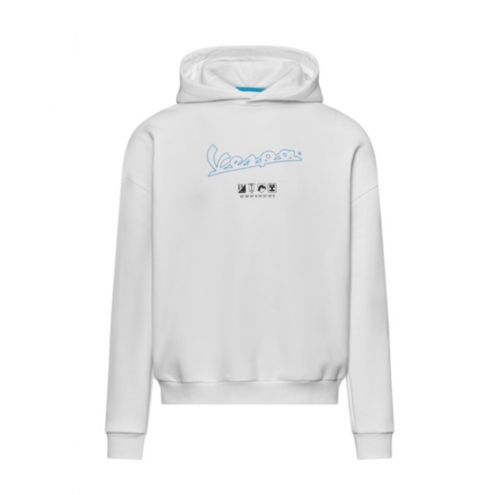 VESPA ΦΟΥΤΕΡ ΜΕ ΚΟΥΚΟΥΛΑ DEC HOLY WHITE Μπλούζες / Γιλέκα / Ζακέτες VESPA ΦΟΥΤΕΡ ΜΕ ΚΟΥΚΟΥΛΑ DEC HOLY WHITE Μπλούζες / Γιλέκα / Ζακέτες