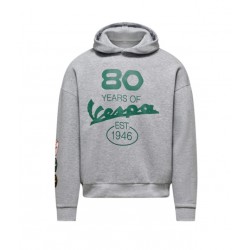 VESPA ΜΠΛΟΥΖΑ 80TH ΚΟΥΚΟΥΛΑ ΓΚΡΙ Μπλούζες / Γιλέκα / Ζακέτες