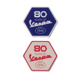 VESPA ΡΑΦΤΟ ΣΗΜΑ 80TH ΣΕΤ ΕΞΑΓΩΝΟ LOGO VESPA ΓΙΑ ΤΟΝ ΑΝΑΒΑΤΗ