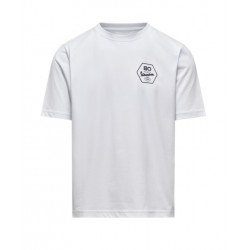 VESPA ΜΠΛΟΥΖΑ T-SHIRT 80TH ΑΣΠΡΗ Μπλούζες / Γιλέκα / Ζακέτες